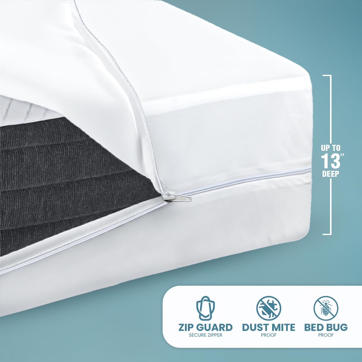 Utopia Bedding machine wash demo showing easy care and long-lasting protection