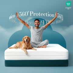 Utopia Bedding fitted on Twin XL mattress demonstrating full six-sided encasement