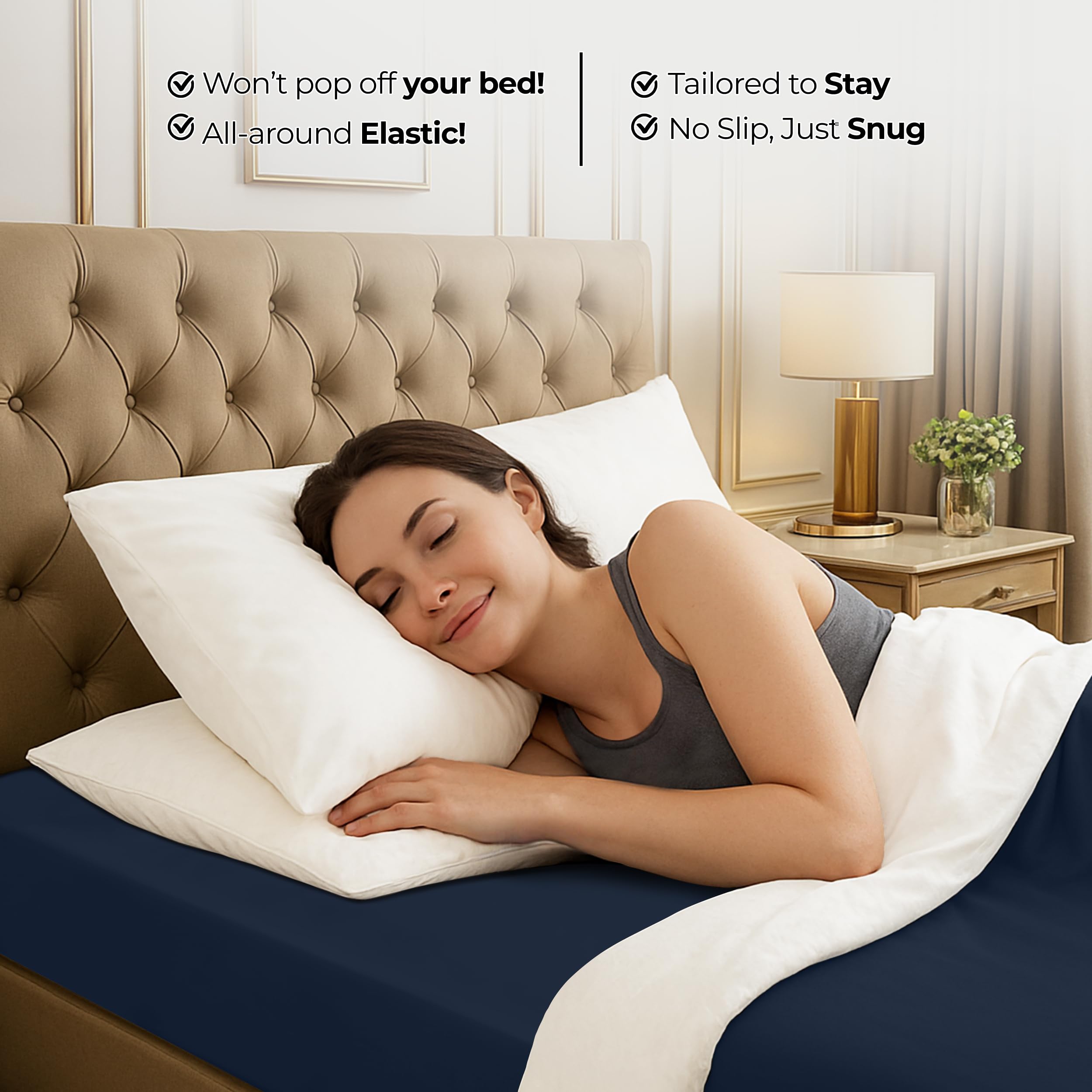 Utopia Bedding pliegue y acabado liso que muestra resistencia a arrugas