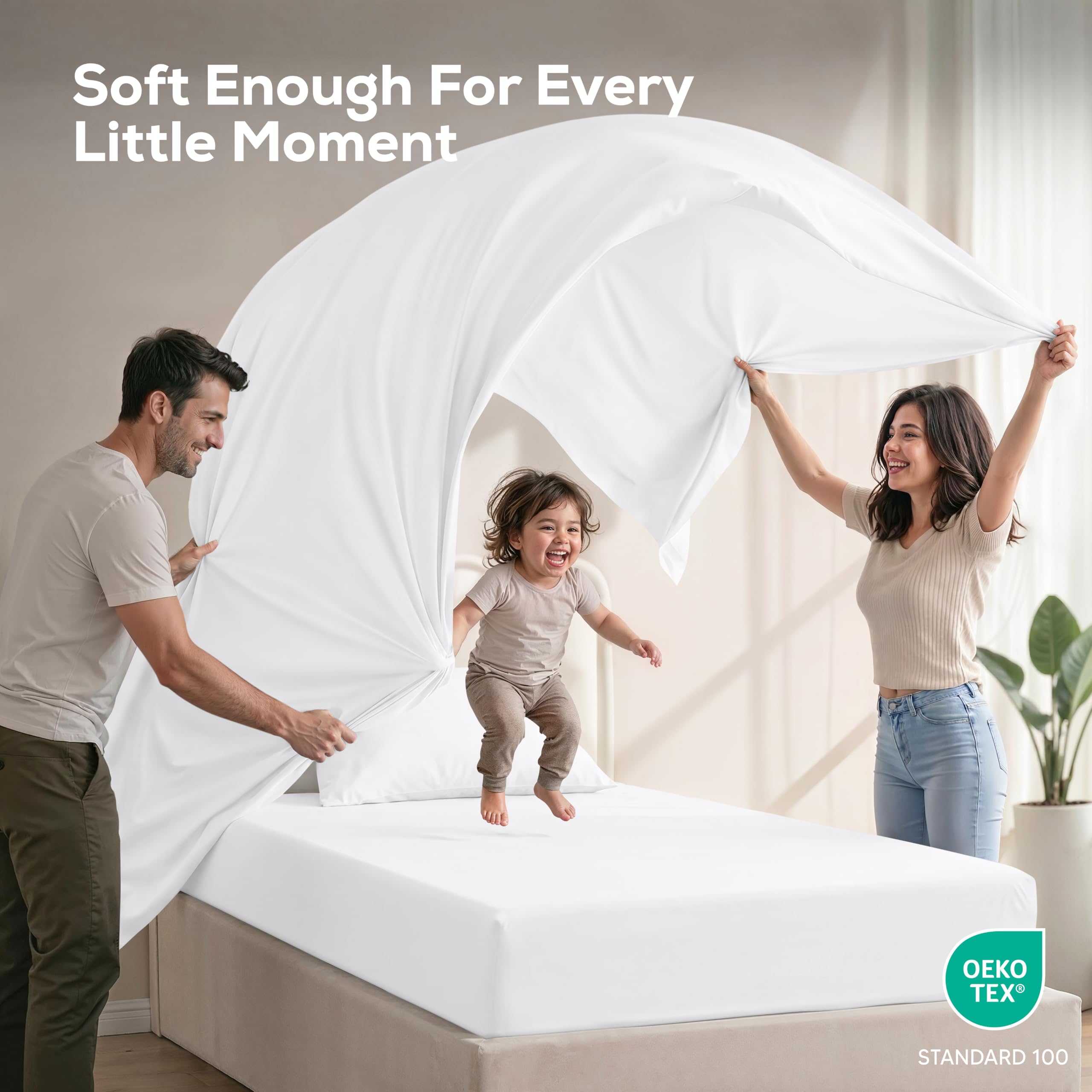 Utopia Bedding sábana sobre cama Twin XL para comparar tamaño y escala