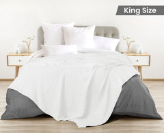 Utopia Bedding primer plano de textura waffle, tacto suave y ventilado