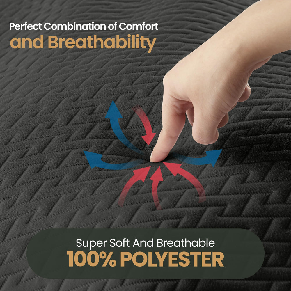Utopia Bedding textura en punto 200 gsm para confort transpirable