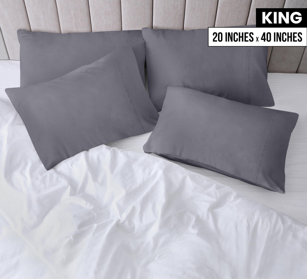Utopia Bedding primer plano de microfibra cepillada, tacto ultra suave
