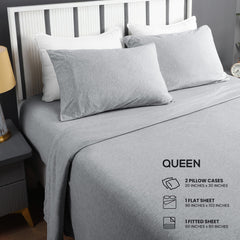 Utopia Bedding primer plano de la textura jersey mostrando suavidad y elasticidad