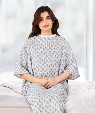 Utopia Care gown in clinical setting showing practical use and cleanliness