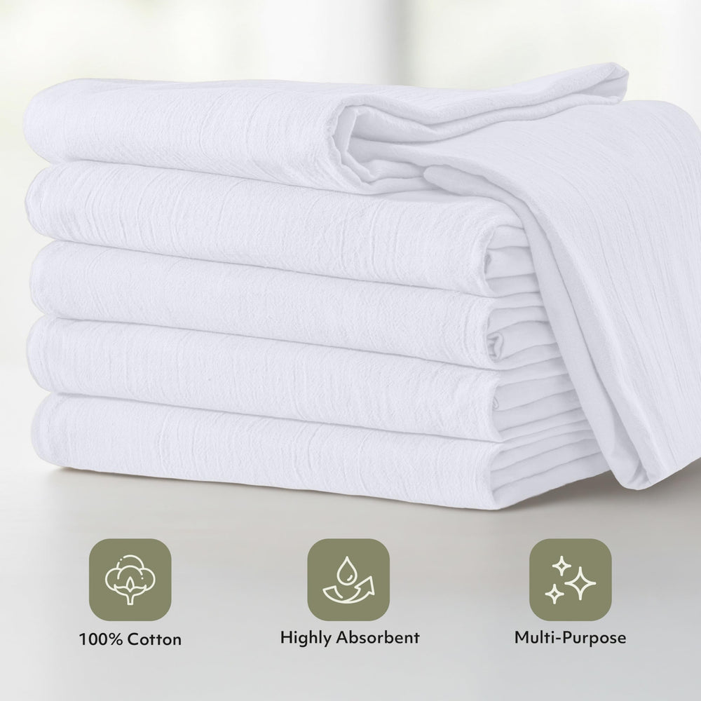 Utopia Kitchen towel drying dishes quickly with no lint left behind