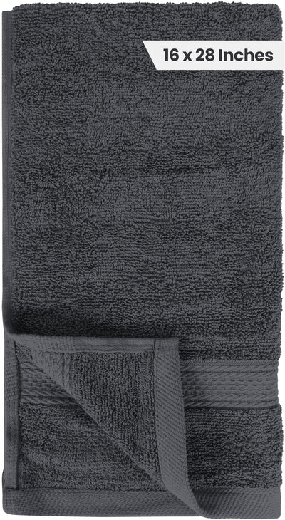 Utopia Towels comparación de tamaño, visualiza 16x28 pulgadas práctico