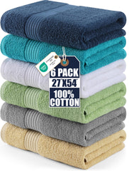 Utopia Towels front packaging showing six bath towels and set value