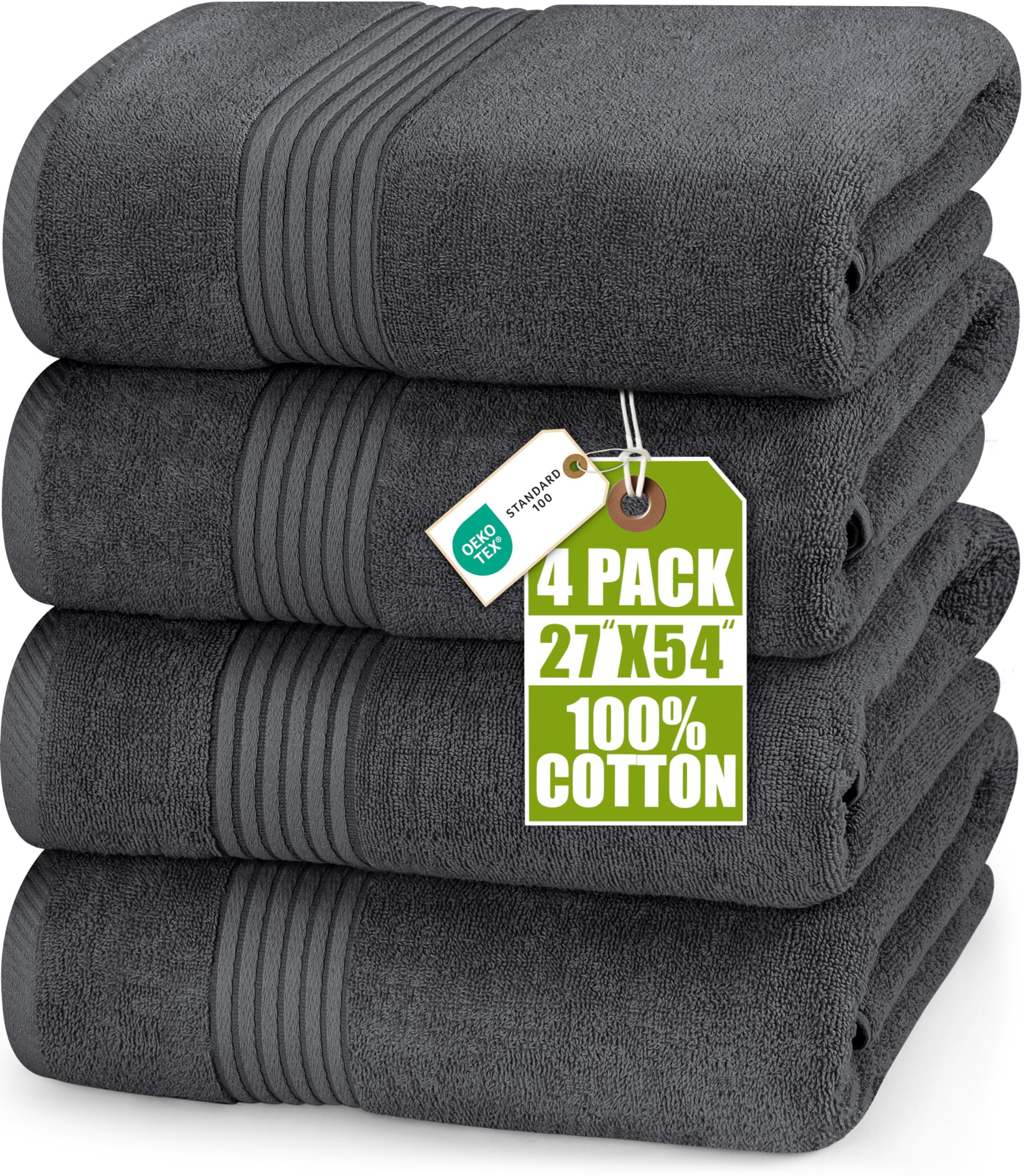Utopia Towels frontal paquete mostrando 4 toallas y utilidad