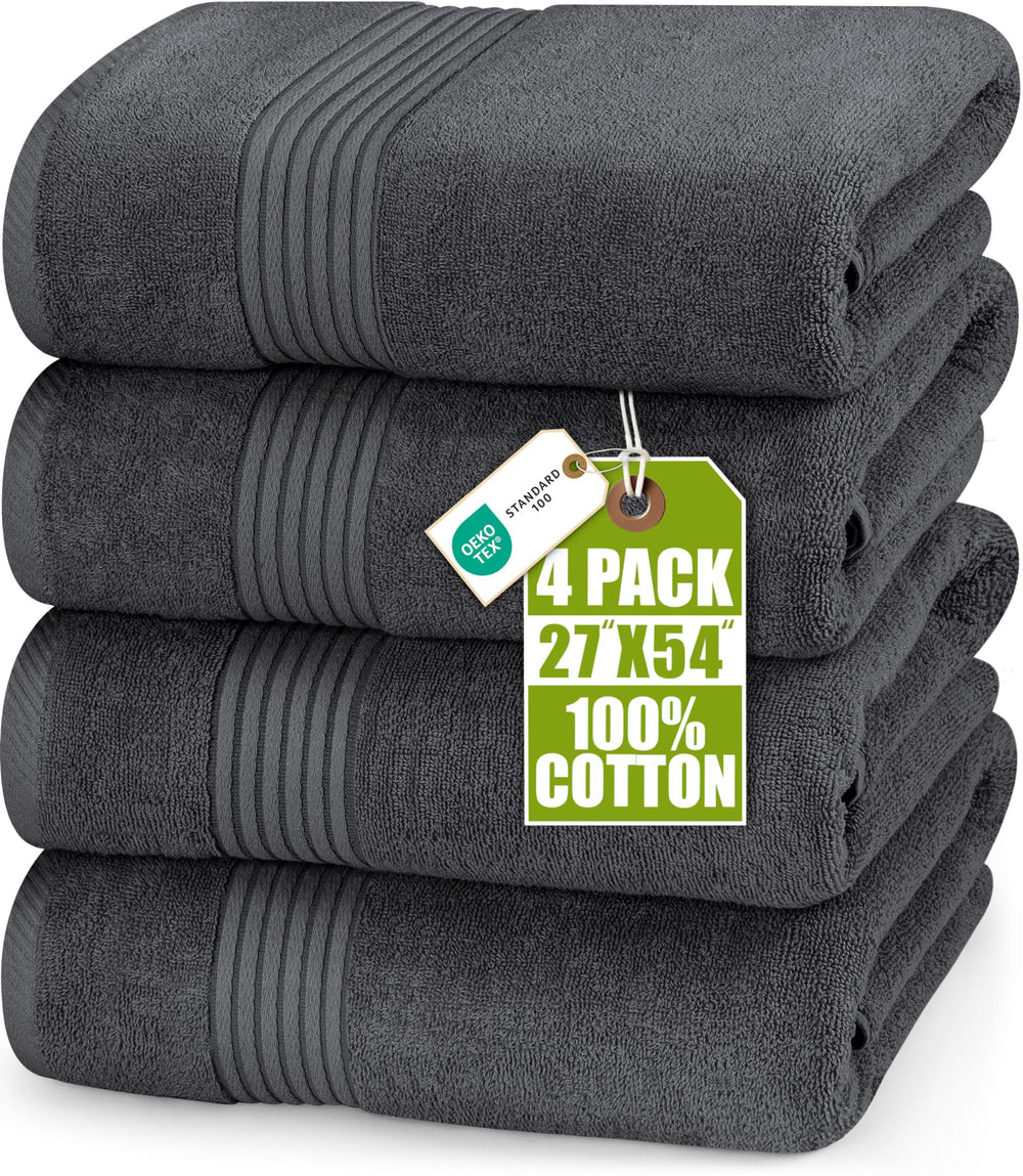 Utopia Towels frontal paquete mostrando 4 toallas y utilidad