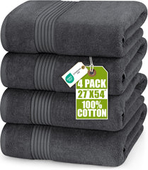 Utopia Towels frontal paquete mostrando 4 toallas y utilidad