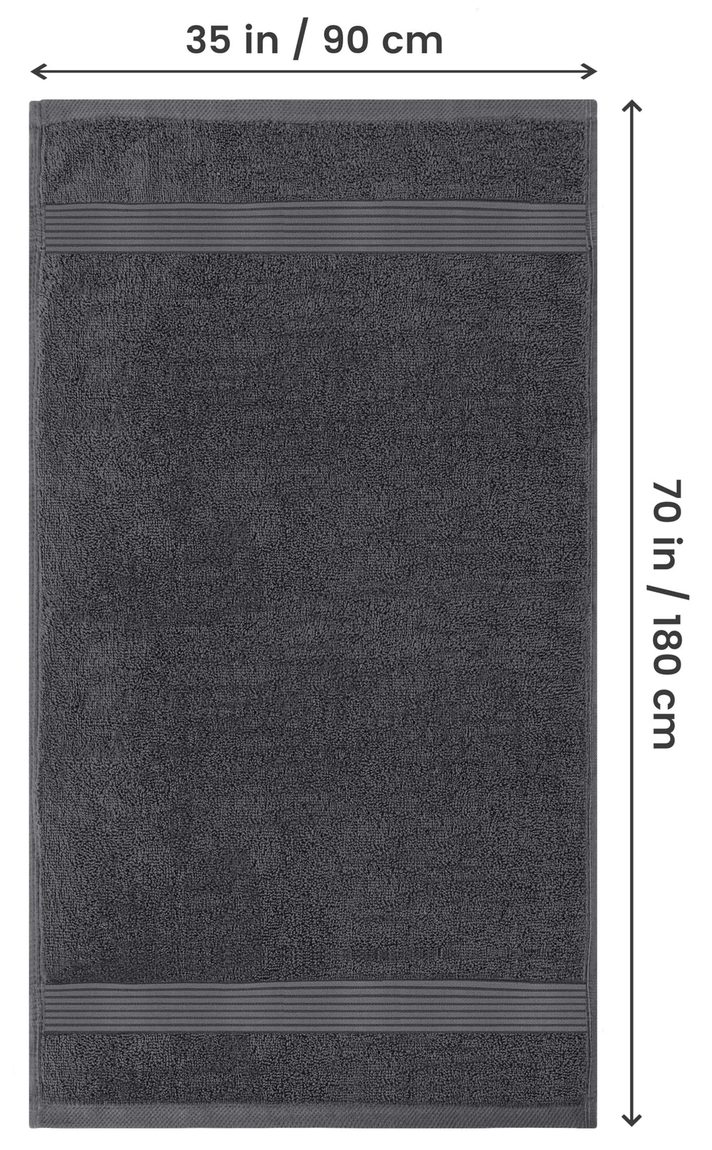 Utopia Towels primer plano de la textura de algodón suave y densa