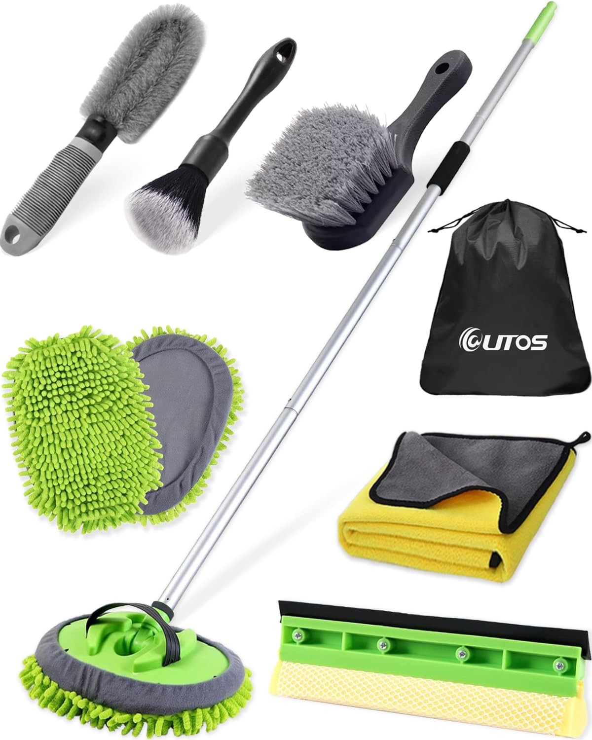 @utos cepillo con mango largo frontal mostrando alcance y control