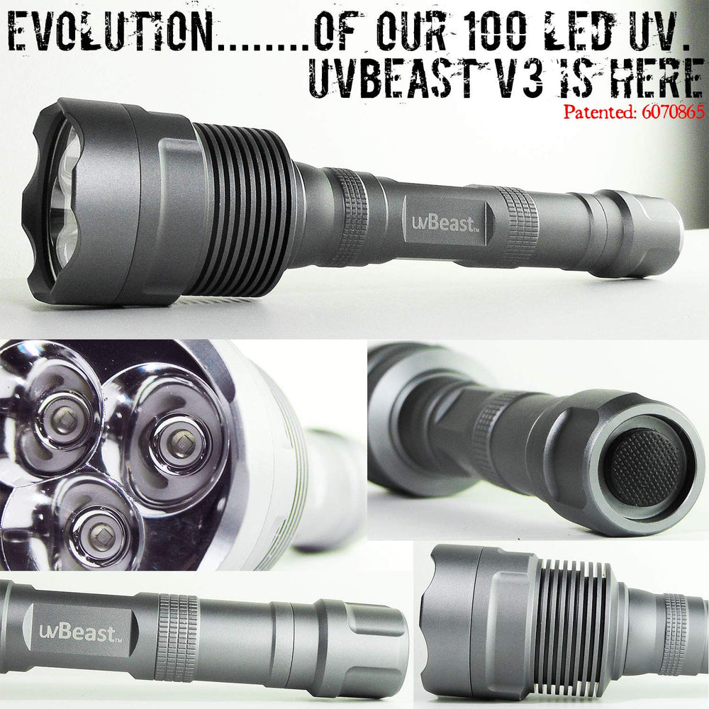 uvBeast V3 triple SMD LED close-up highlighting powerful UV emitters for intense output