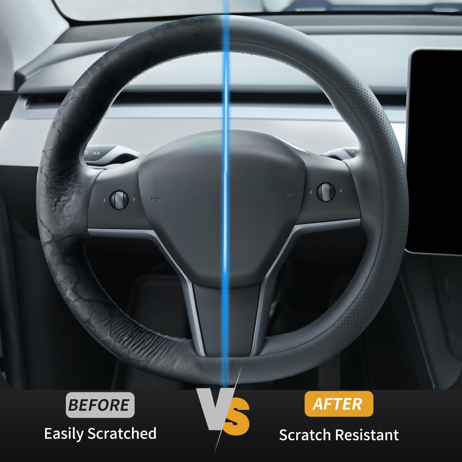 Uxcer funda instalada en Tesla Model 3, encaje perfecto y estética mejorada