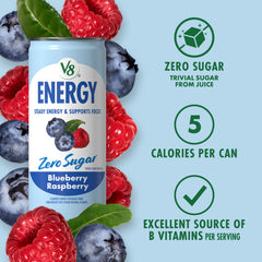 V8 pack de 24 latas para almacenamiento prolongado y consumo diario