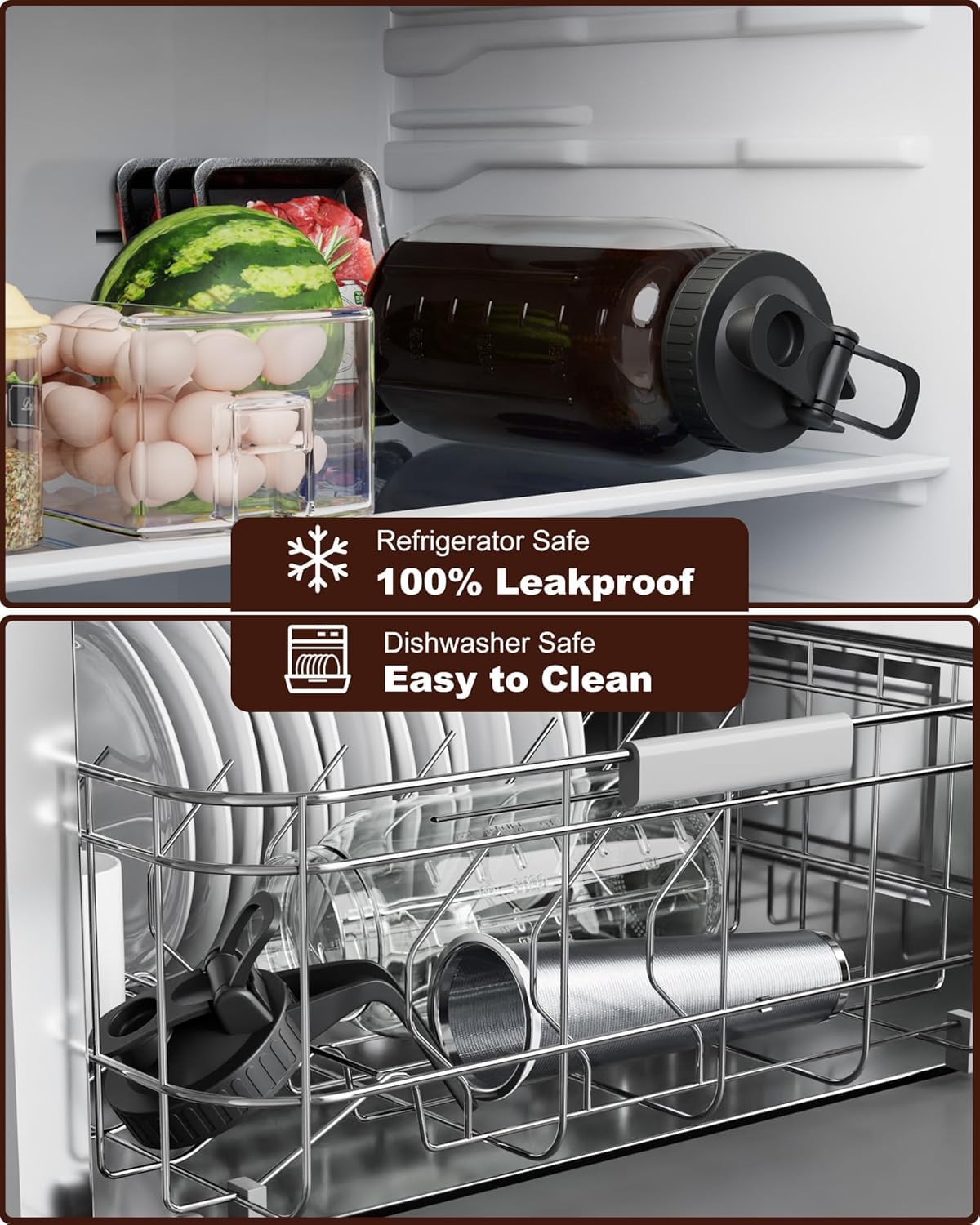 VA1KENE jarra en una encimera con estilo de cocina moderna