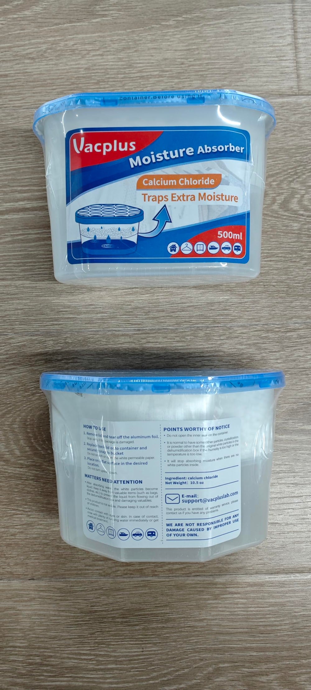 Vacplus en lavadero junto a electrodomésticos evitando condensación