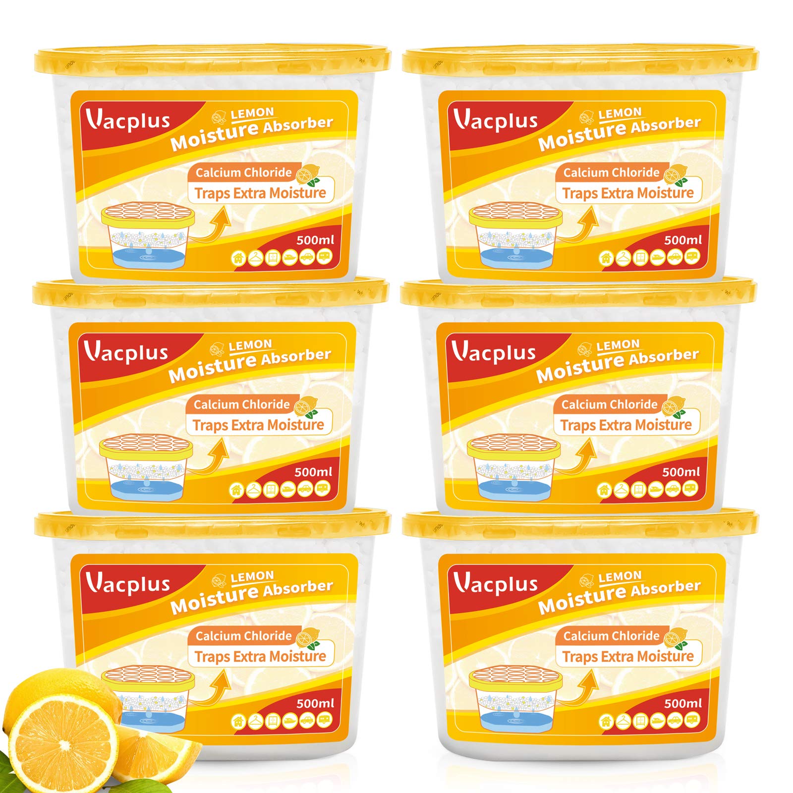 Vacplus front packaging showing product and lemon scent benefit