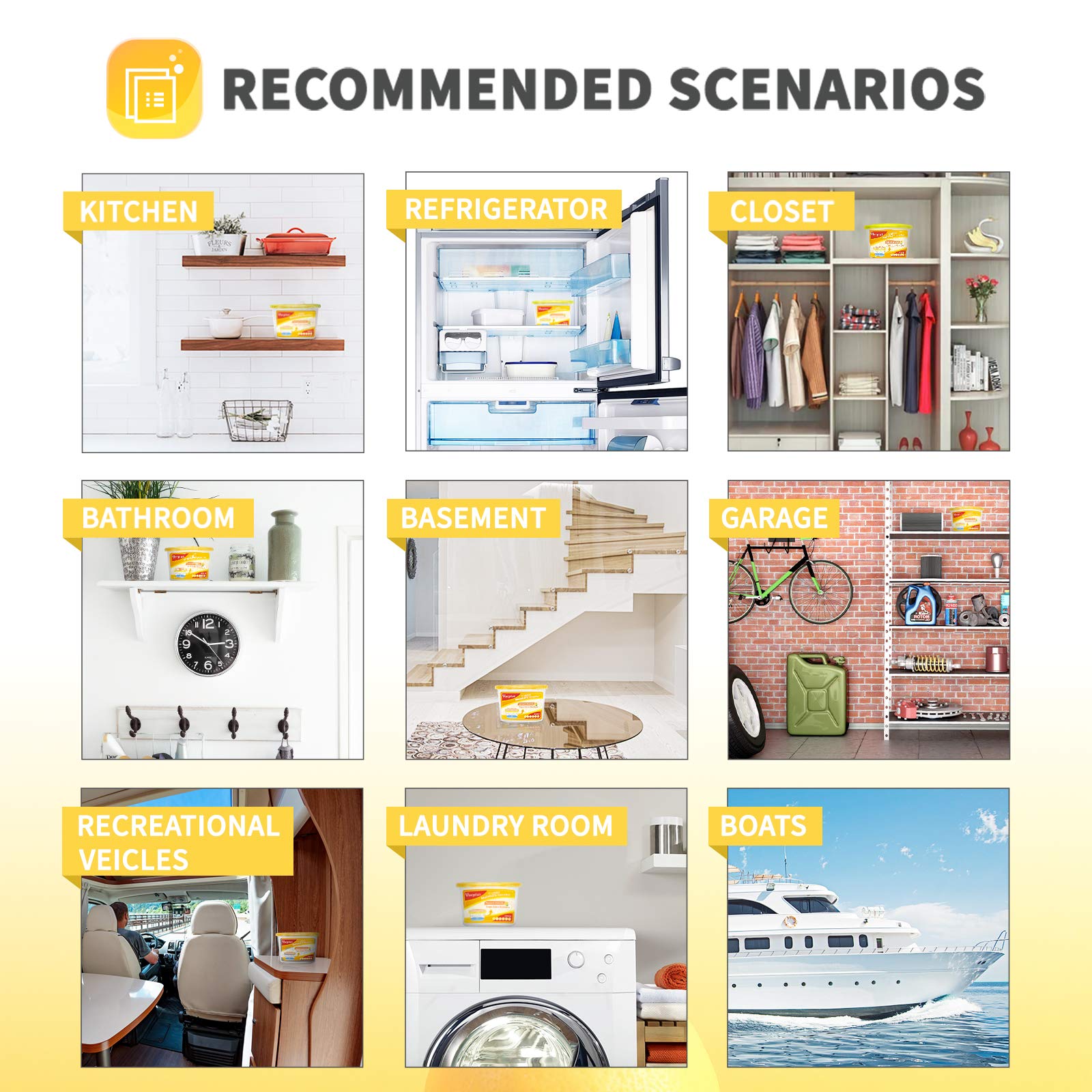 Vacplus placed inside a closet keeping clothes dry and fresh benefit