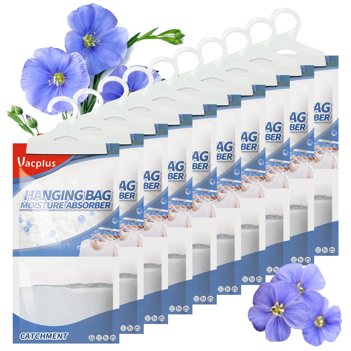 Vacplus vista frontal colgante mostrando diseño compacto y práctico