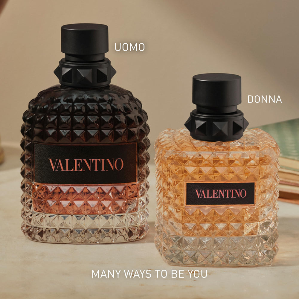 Valentino Uomo frasco en ambiente lifestyle elegante para ocasión social