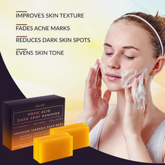 VALITIC jabón kojic etiqueta con lista de ingredientes beneficiosos