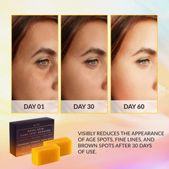 VALITIC jabón kojic textura cercana con activos hidratantes visibles