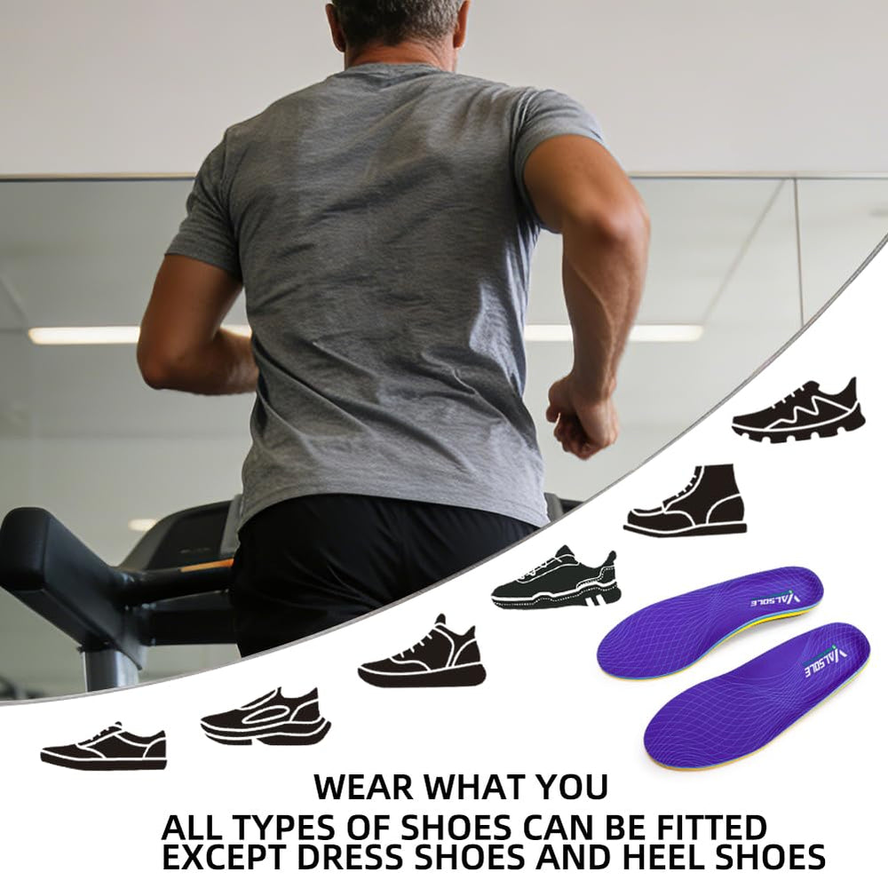 VALSOLE comparación de tamaño recortable para adaptar a distintos zapatos