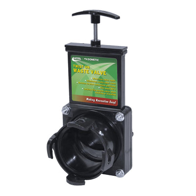 Valterra front view showing valve body and outlet, easy retrofit benefit