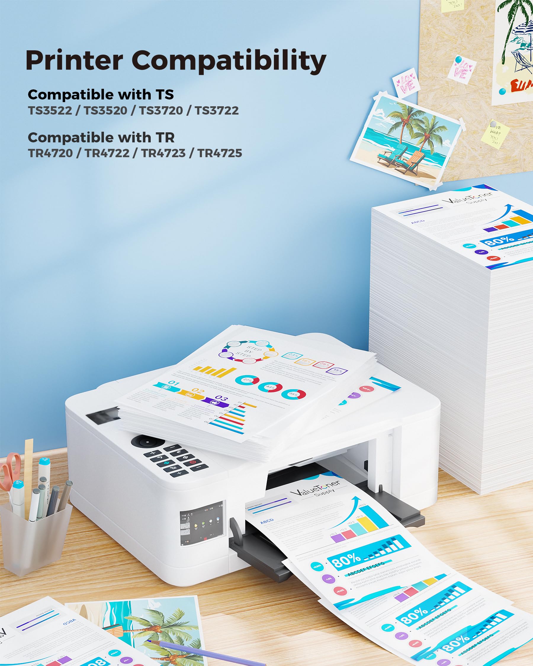 Valuetoner Supply detalle del chip inteligente que facilita compatibilidad rápida