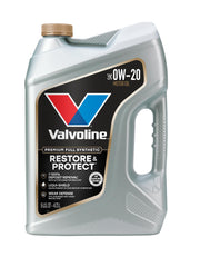 Valvoline envase Restore & Protect al frente mostrando diseño y confianza