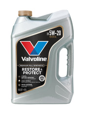 Valvoline Restore & Protect vista frontal mostrando envase y volumen