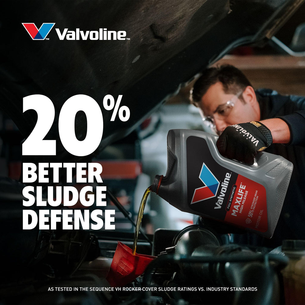 Label callout for Valvoline seal conditioners preventing leaks and reducing consumption