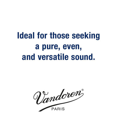 close-up of one Vandoren CR1025 reed tip and cut showing precise craftsmanship benefit