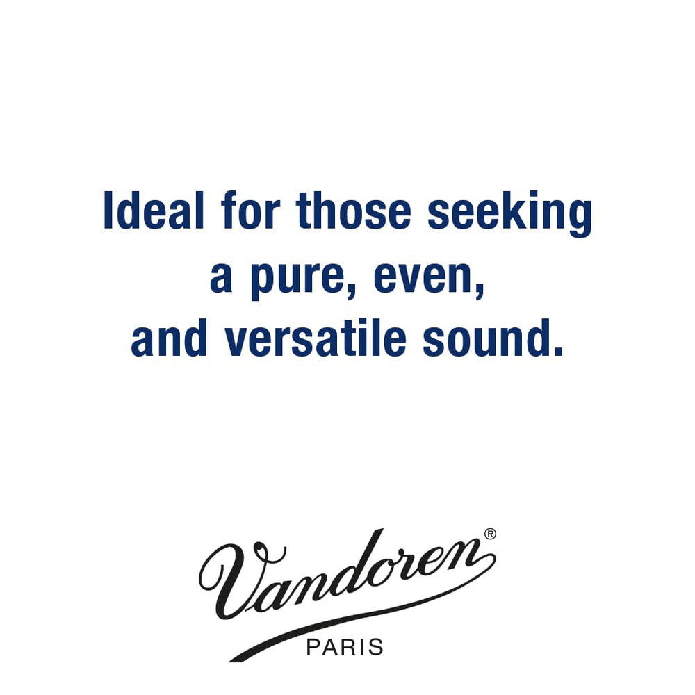 close-up of one Vandoren CR1025 reed tip and cut showing precise craftsmanship benefit