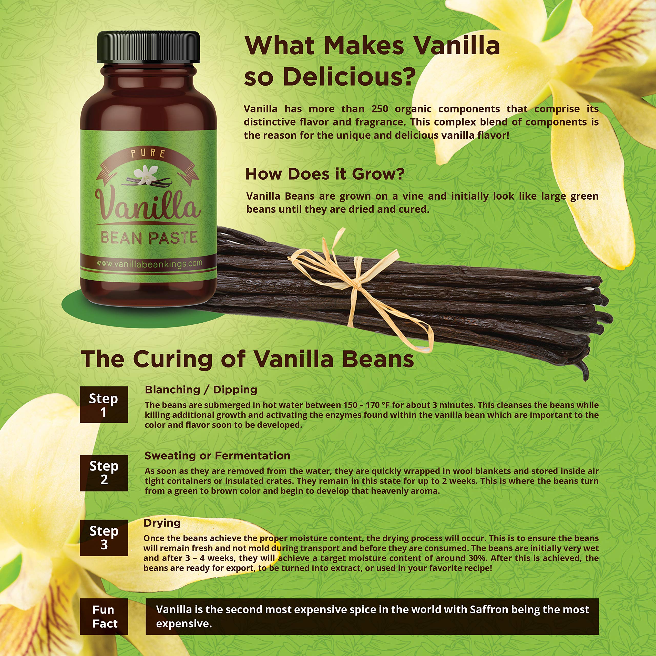 Vanilla Bean Kings usado en bandeja de galletas mostrando motas negras