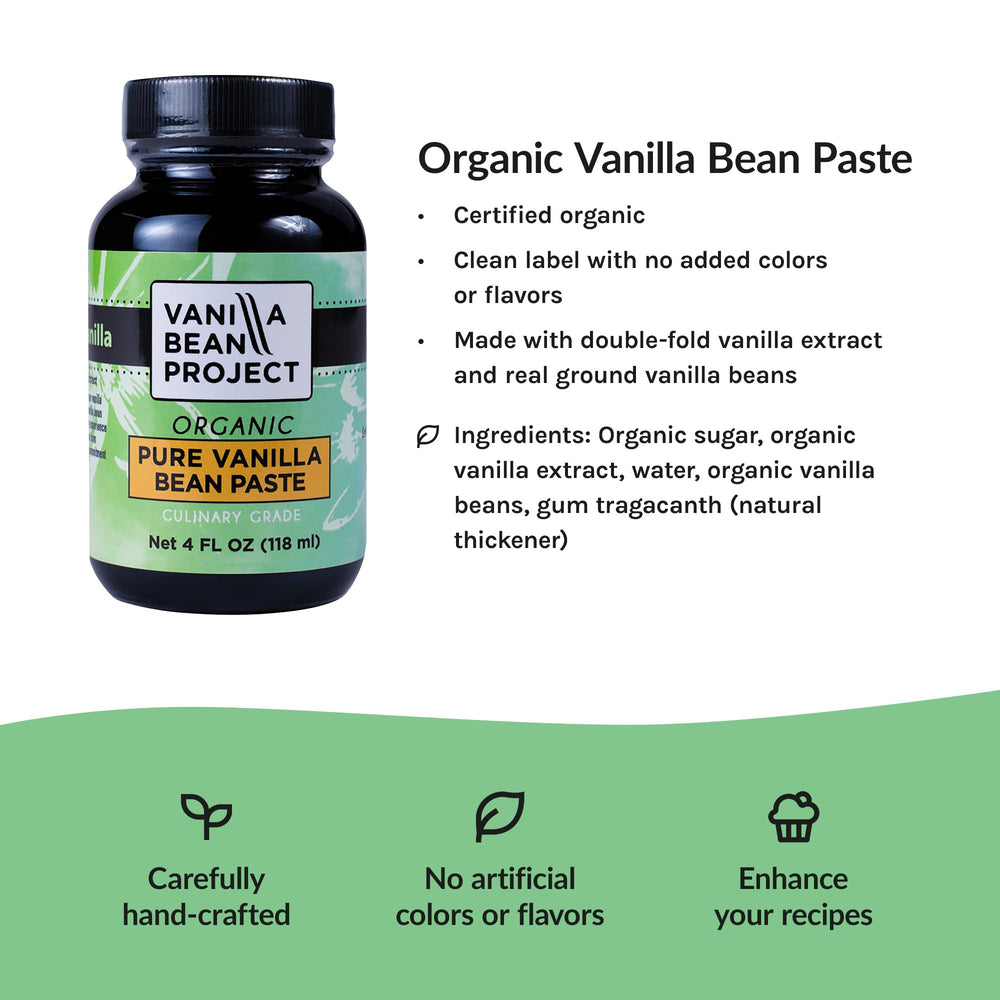 VANILLA BEAN PROJECT primer plano de semillas visibles, añade estética a postres