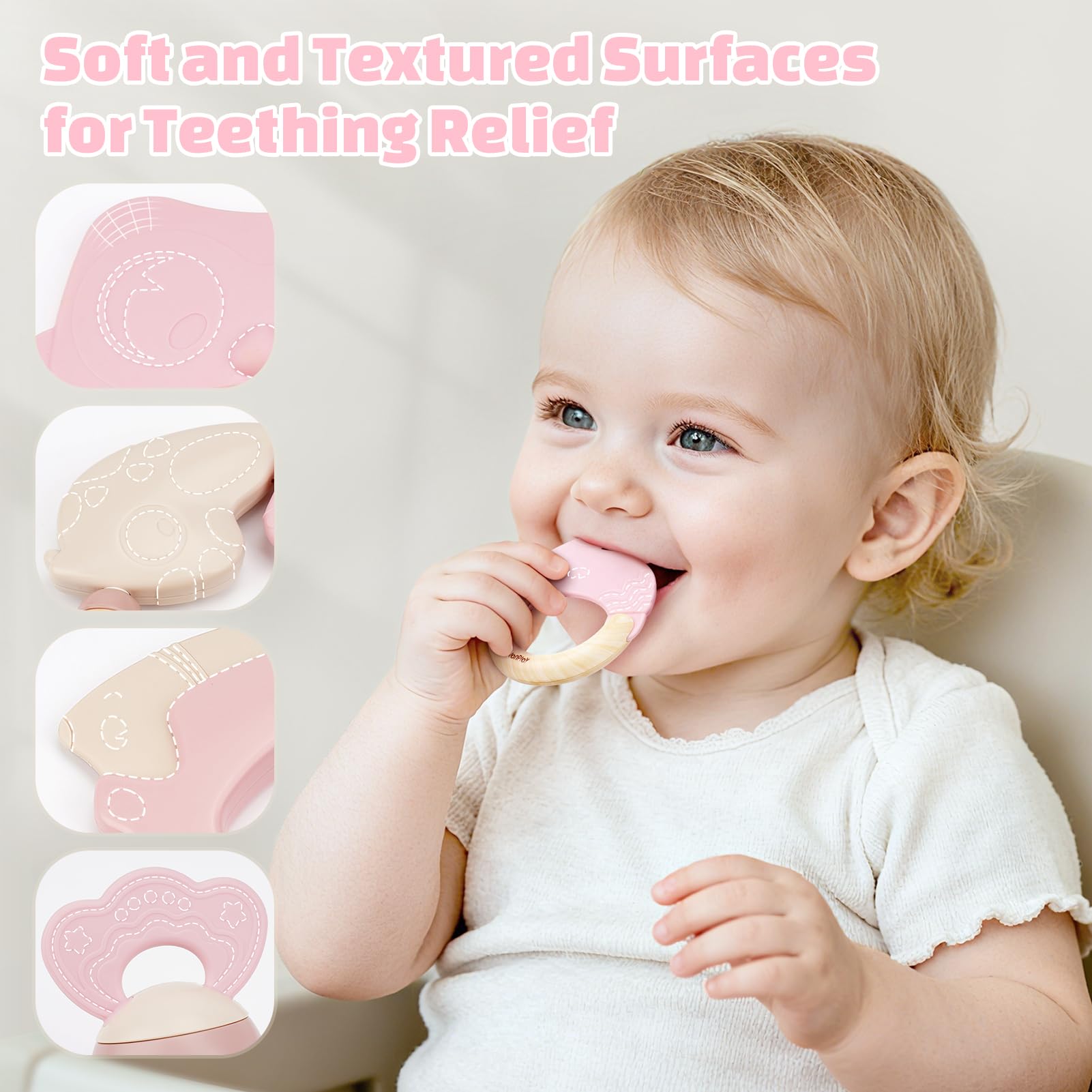 Vanplay rattle held by baby demonstrating easy grasp and motor-skill benefit