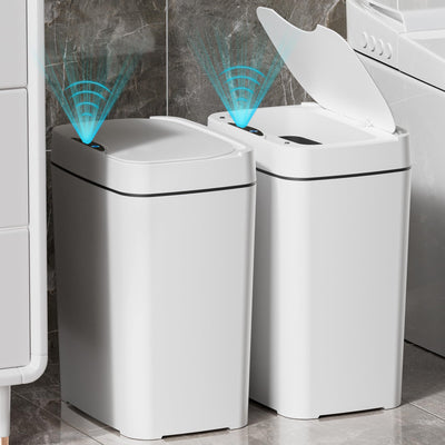 Vanpopubs front view with closed lid showing slim profile and hygiene benefit