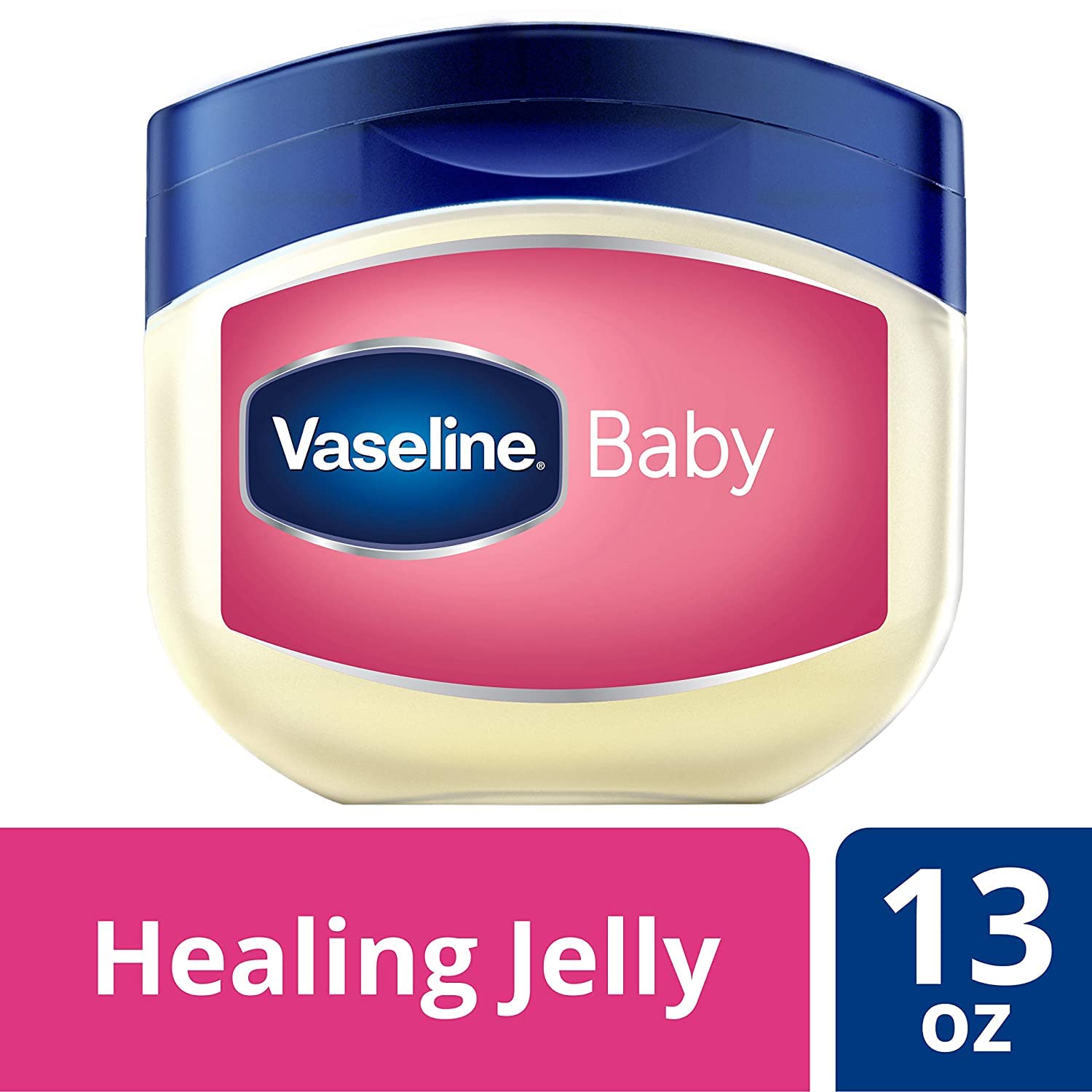 Vaseline cuidador aplicando en bebé demostrando protección y suavidad