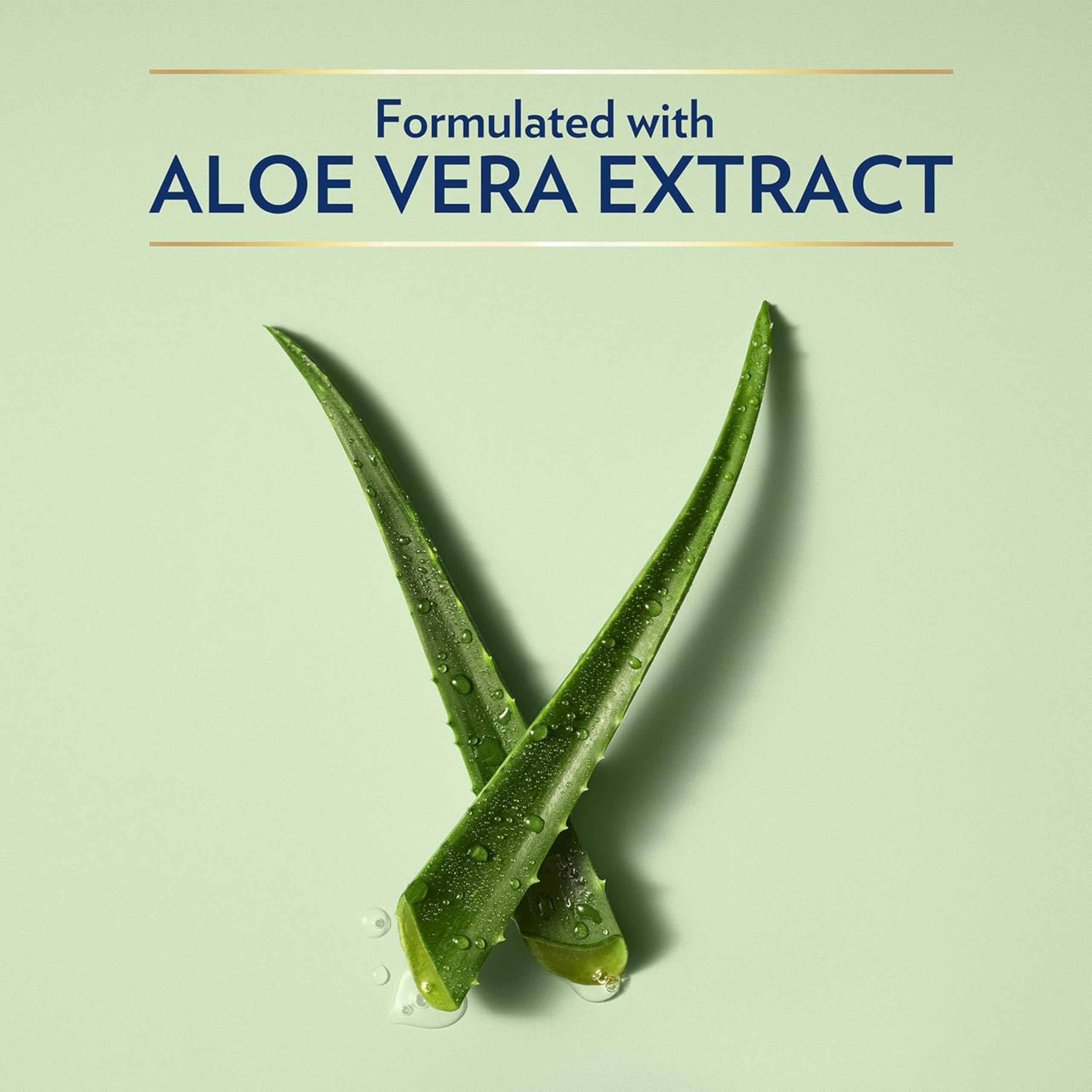 Vaseline ingredientes aloe fresco ilustrado para alivio y frescura