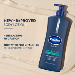 Vaseline lotion texture close-up showing fast-absorbing creamy formula