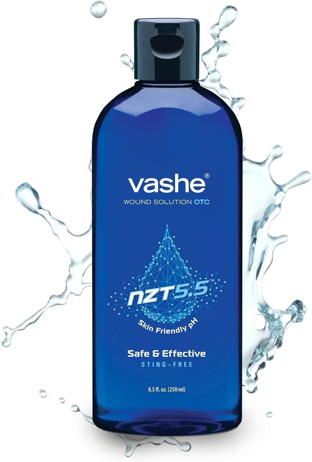Vashe front packaging 8.5 fl oz showing label and brand benefits