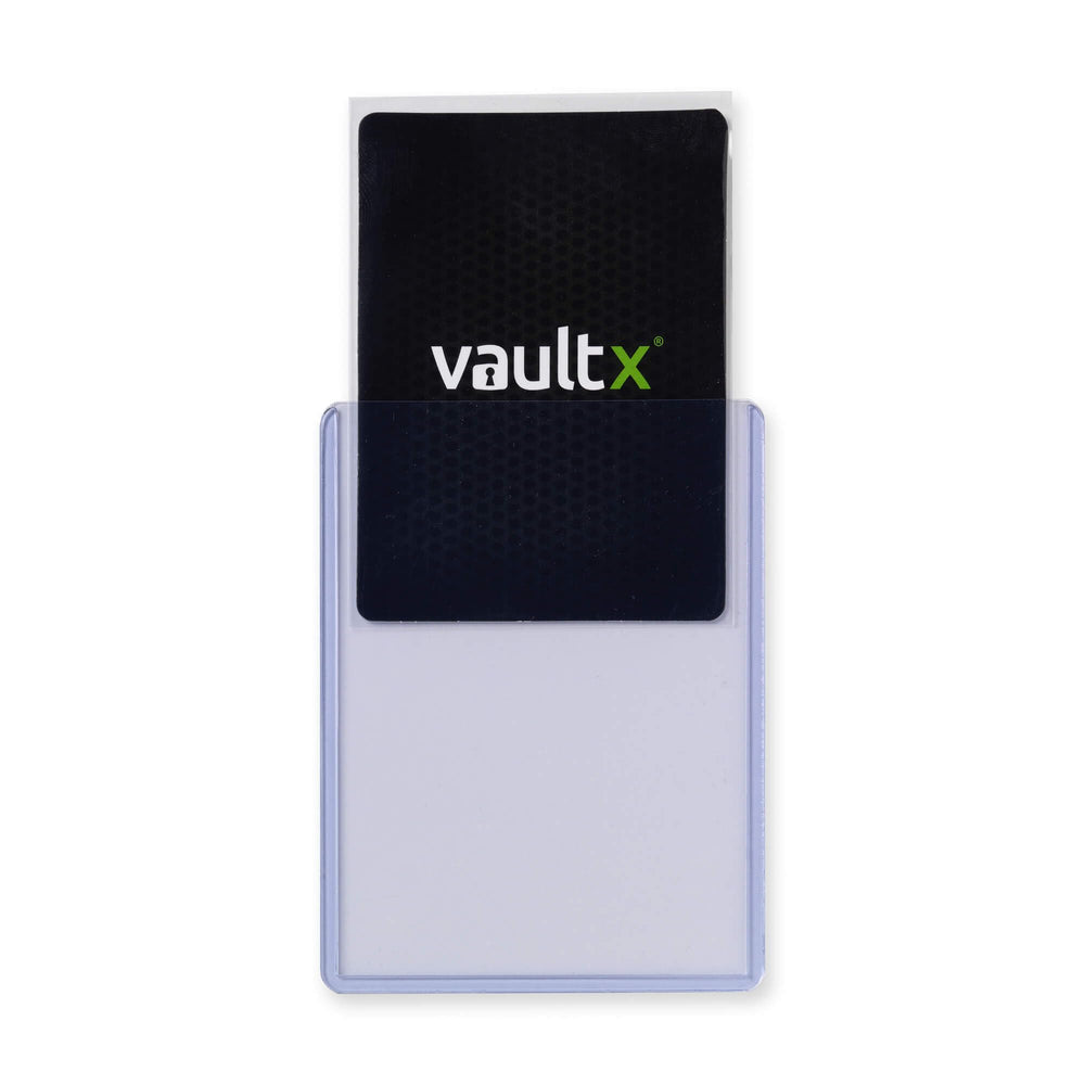 Vault X toploader edge showing thick PVC for stronger protection