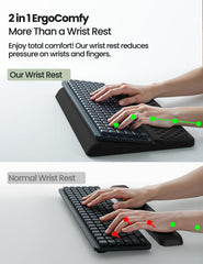 Vaydeer base de silicona antideslizante mantiene el teclado fijo