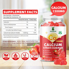 VCCHUYH strawberry gummies close-up showing chewable texture and appeal
