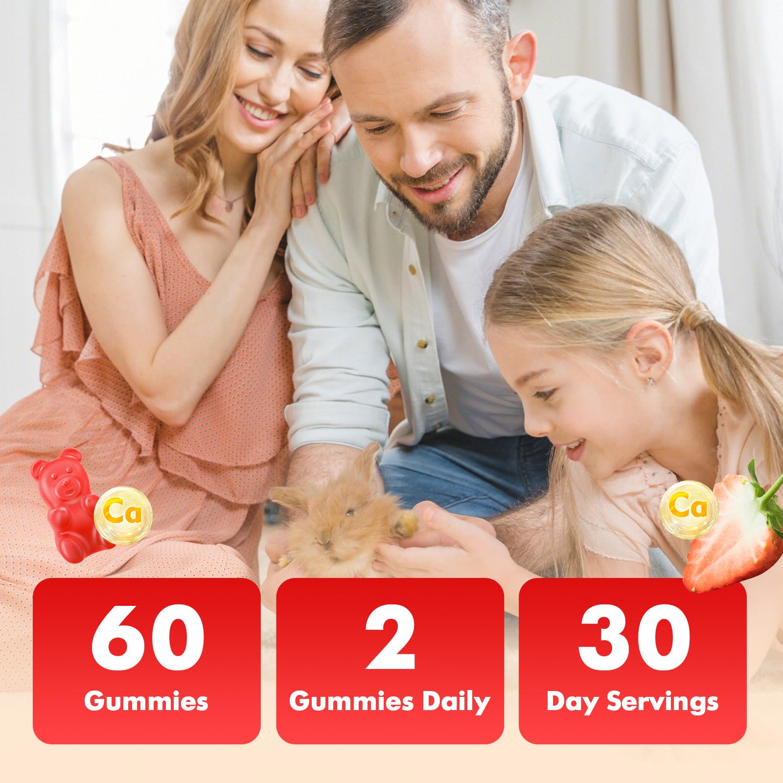 VCCHUYH gummies with fresh strawberries showing natural flavor benefit
