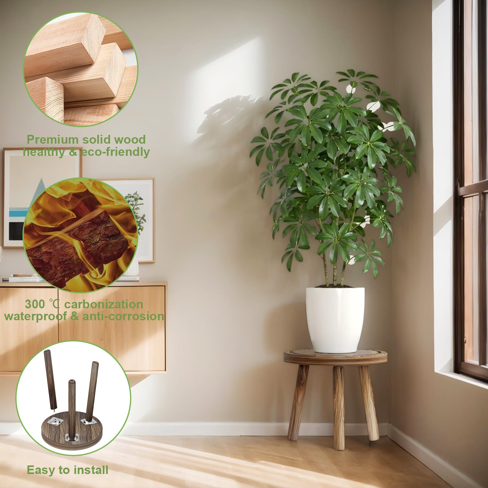 Vecxoty detalle de base triangular ofrece soporte firme y equilibrado