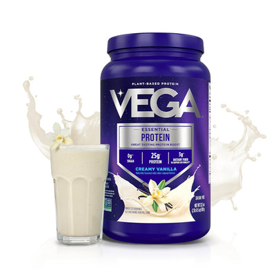 Vega textura del polvo en primer plano, visual de mezcla fácil y sin grumos